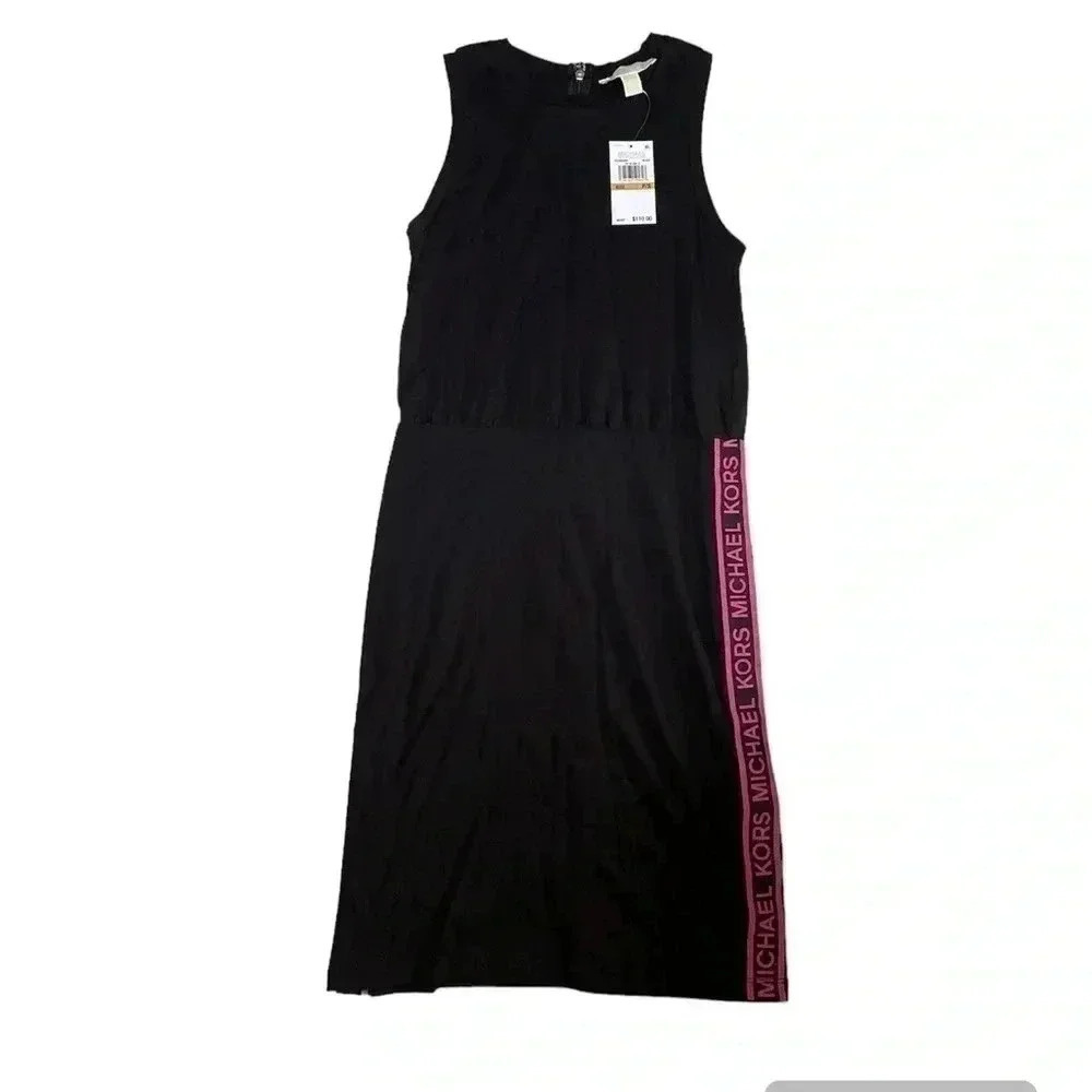 MICHAEL Michael Kors Logo Trim mini dress sz S